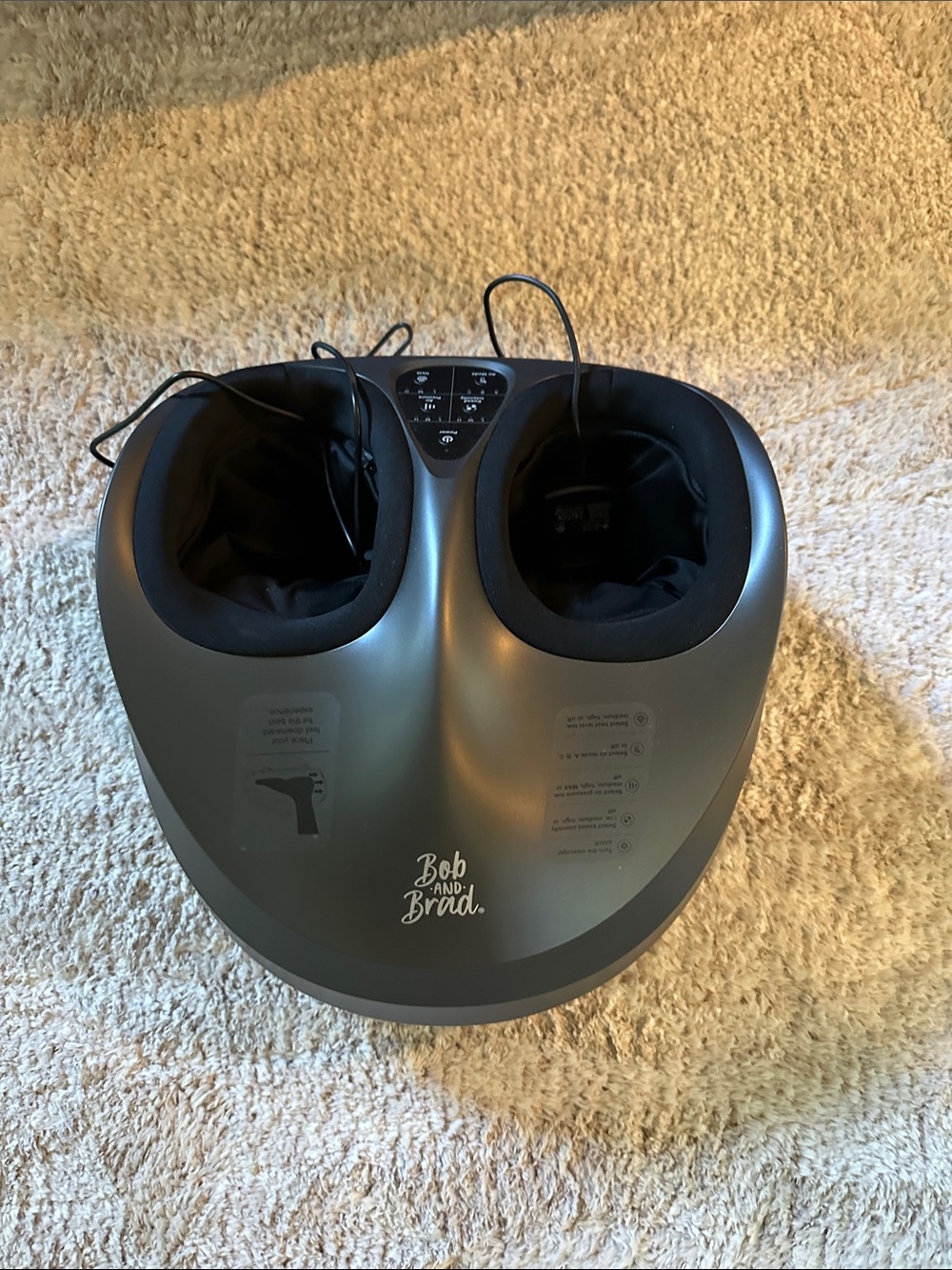 Gray Foot & Calf Massager with Deep Kneading